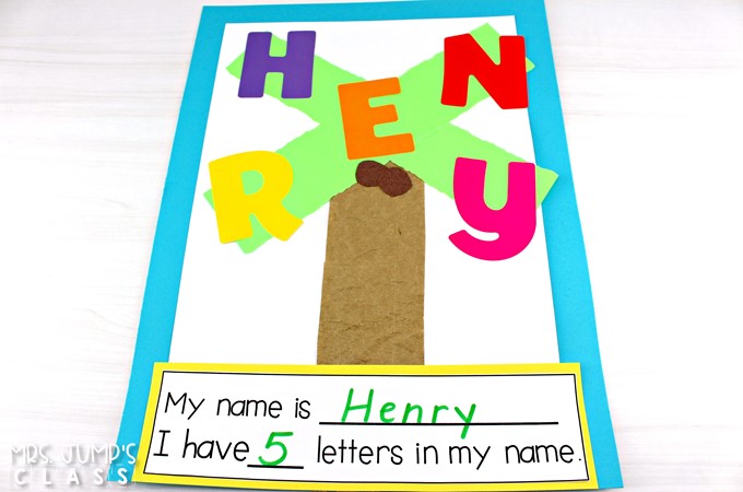 Name activities for early learners. Students will have fun practicing their names with these math and literacy activities that are great for back to school!
