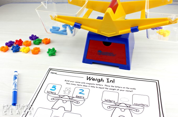 Name activities for early learners. Students will have fun practicing their names with these math and literacy activities that are great for back to school!