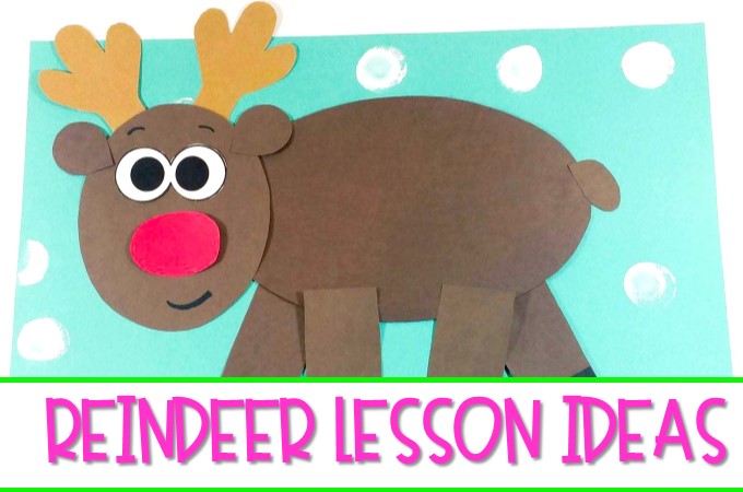 Reindeer Lesson Plans with informational text Free file. Includes crafts, writing, reading and more for your kindergarten lessons or first grade lessons.
