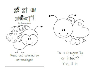 Is It an Insect?  Emergent Reader freebie