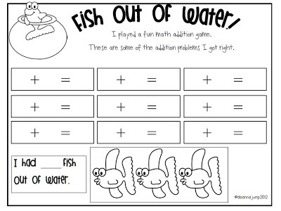 Fish Out of Water! Math Game FREEBIE!!