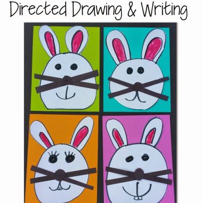 Busy Bunnies Directed Drawing and Writing FREEBIE