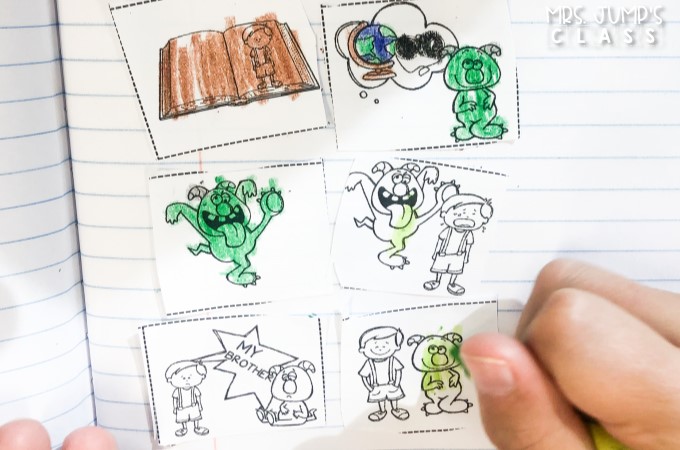 Leonardo the Terrible Monster reading comprehension lesson plans with student response activities. Print and teach lessons to engage your students in reading!