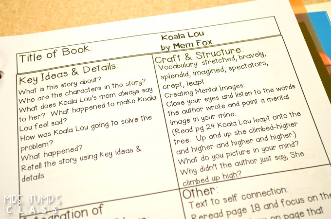 kindergarten Reading lesson plans