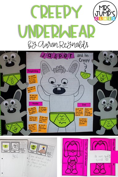 Creepy Underwear Lesson Plans for the book by Aaron Reynolds includes reading activities, anchor charts, and a fun craft! These engaging lessons are perfect for kindergarten and first grade!