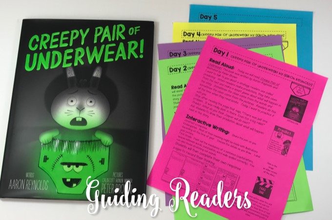 Creepy Underwear Lesson Plans for the book by Aaron Reynolds includes reading activities, anchor charts, and a fun craft! These engaging lessons are perfect for kindergarten and first grade!