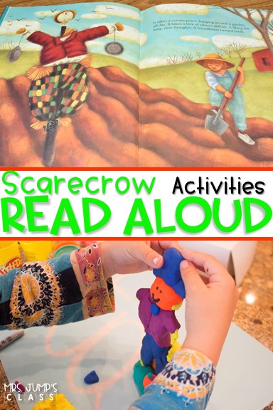 Scarecrow themed lesson plans! Scarecrow by Cynthia Rylant is a great book for fall. Read aloud and comprehension lessons, crafts, STEM, and center activities that your kindergarten and first-grade students.