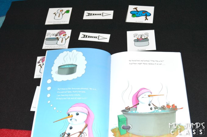 Sneezy the Snowman Reading Unit for Kindergarten and First Grade. Dive into reading comprehension with this fun unit. Students study the cause and effects of the Sneezy's actions. Crafts, math and literacy centers, worksheets, and science exploration is also included.