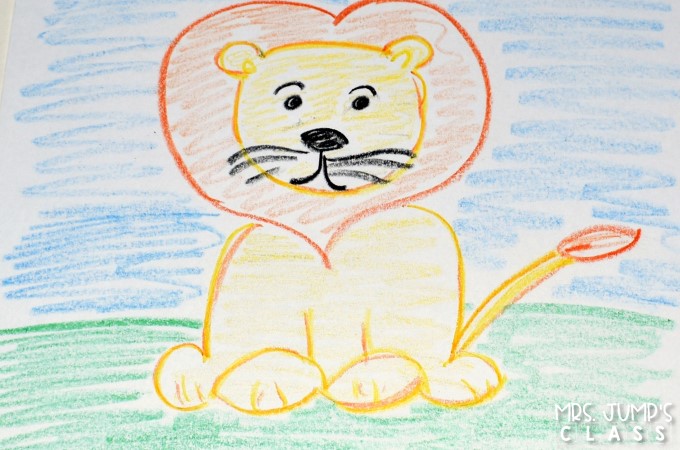 Drawing of a lion