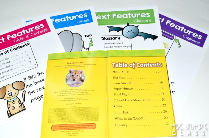 Kindergarten informational text lessons for reading and writing while studying lions! Through close reading students study the features on non-fiction books. Comprehension lessons on building schema, inferring, and opinion writing includes anchor charts and crafts for added engagement.