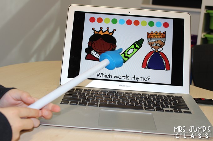 Phonological awareness activities that teach rhyming. Your kindergarten and first grade students will love these fun lessons ideas to reinforce rhymes. Great for reading intervention during your small group RTI time.