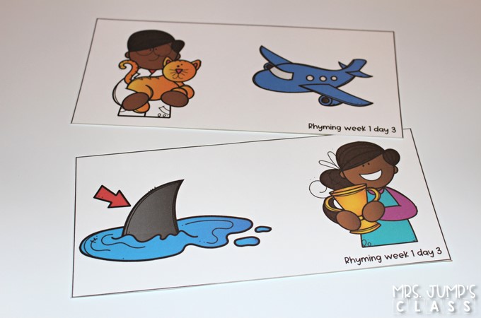 Phonological awareness activities that teach rhyming. Your kindergarten and first grade students will love these fun lessons ideas to reinforce rhymes. Great for reading intervention during your small group RTI time.