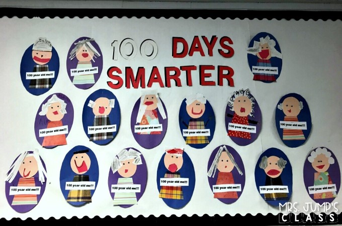 100th Day of School Activities for kindergarten and first grade. Such a fun celebration! See how we celebrate with math centers, reading, writing, and a fun craft!