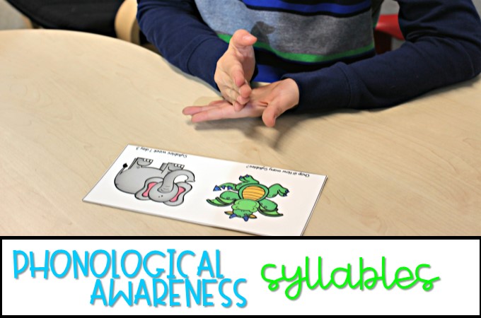Teaching Phonological Awareness Syllables in kindergarten and first grade.