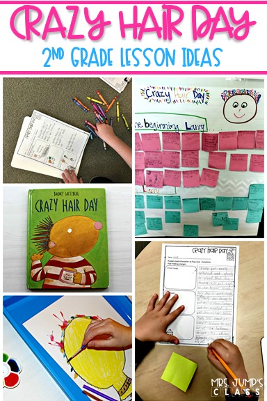 Crazy Hair Day Reading Lesson Ideas for 2nd grade. Reading comprehension strategies and responding to literature with these fun activities.