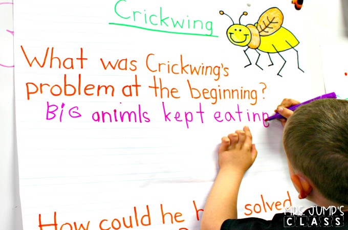 Crickwing reading lesson plans for K-2! 5-day plan with engaging lessons to teach reading comprehension skills using this fun read aloud.