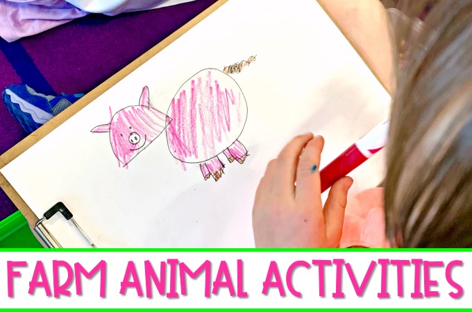 Farm animal activities to make learning about farm animals fun and engaging! Close reading, directed drawings, writing, a craft, and more!