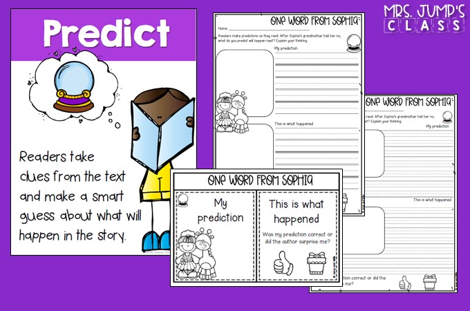 One Word From Sophia lesson plans for kindergarten, first, and second grade! Five day reading comprehension lesson plans to print and teach.