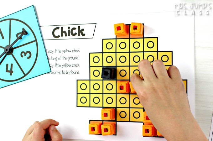 Hands-on math activities for kindergarten and first grade. These math activities using snap cubes can be used independently at any time during the day.