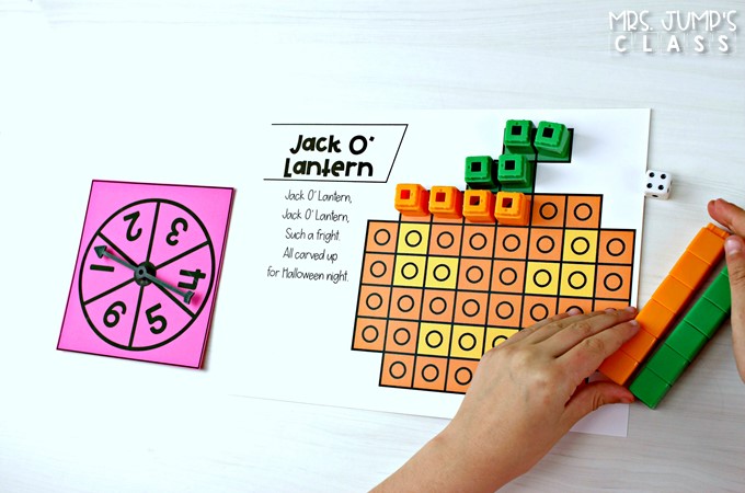 Hands-on math activities for kindergarten and first grade. These math activities using snap cubes can be used independently at any time during the day.