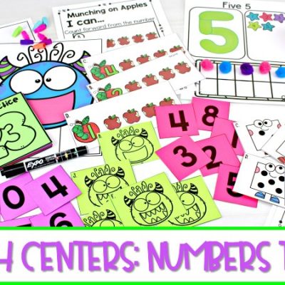 21 Kindergarten Math Centers to Practice Numbers to 10