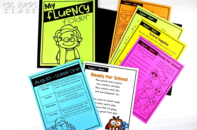 Reading fluency activities to help you focus on fluency in your classroom. Weekly fluency activities that can be completed in class or at home!