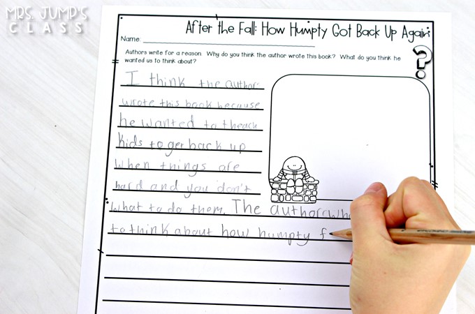 After the Fall (Humpty Dumpty) reading comprehension lesson plans. Students respond to literature while developing reading comprehension strategies, vocabulary, and grammar. 