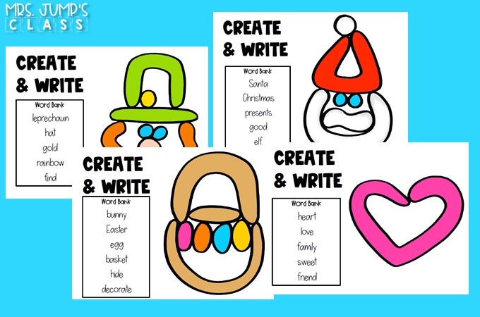 Playdough learning activities for kindergarten and first grade. Students have fun practicing letters, initial sounds, and numbers to 30 with these hands-on learning mats.