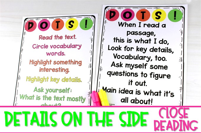 close reading passages for kindergarten 1st and 2nd grade