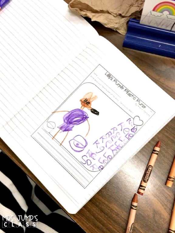 Lilly's Purple Plastic Purse Read Aloud + Sequencing Craft