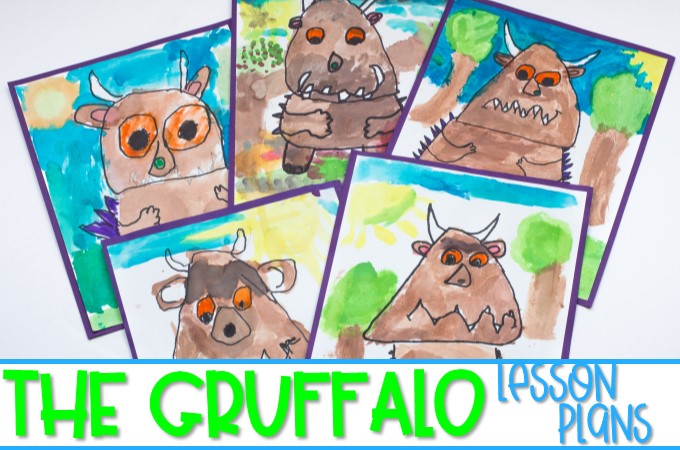 The Gruffalo lesson plans for K-2. Engaging 5-day lesson plans with differentiated reading response, vocabulary, sentence study, and a craft for this fun story!