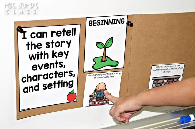 Story retell activities to practice and improve reading comprehension skills and strategies. Story retell cards for whole group and individual practice.