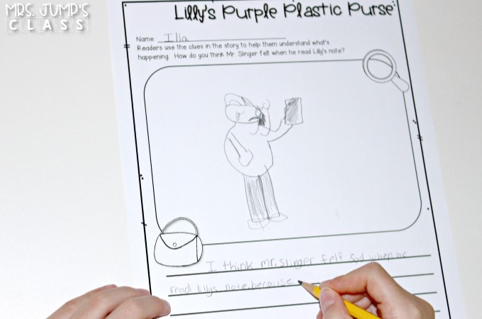 Lilly's Purple Plastic Purse Reading Lesson Plans FREEBIE