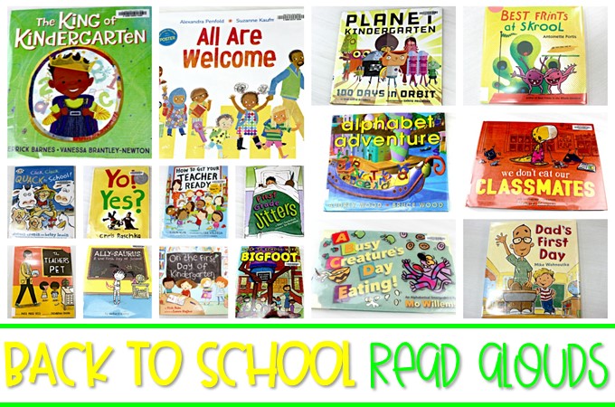25 Back to school read alouds to pick up and share with your primary students to calm their nerves and create a few laughs.