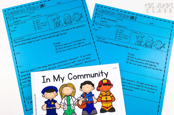 Guided Reading Books available in printable and digital format for K/1. Leveled readers with lesson plans, running records, word work activities, and more!
