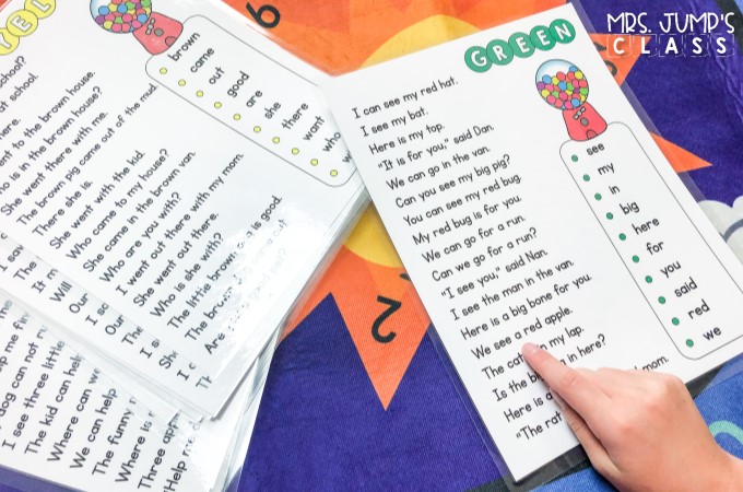 Sight word fluency practice for your primary classroom. Dolch word phrases broken into colorful lists for fun practice and assessment.