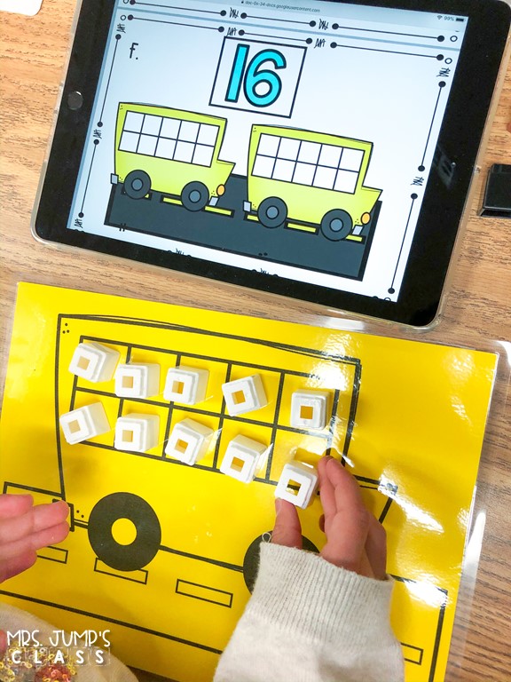 Numbers to 30 digital and printable math centers! Numeral writing, counting mats, geoboard number cards, centers, response sheets, and even more!