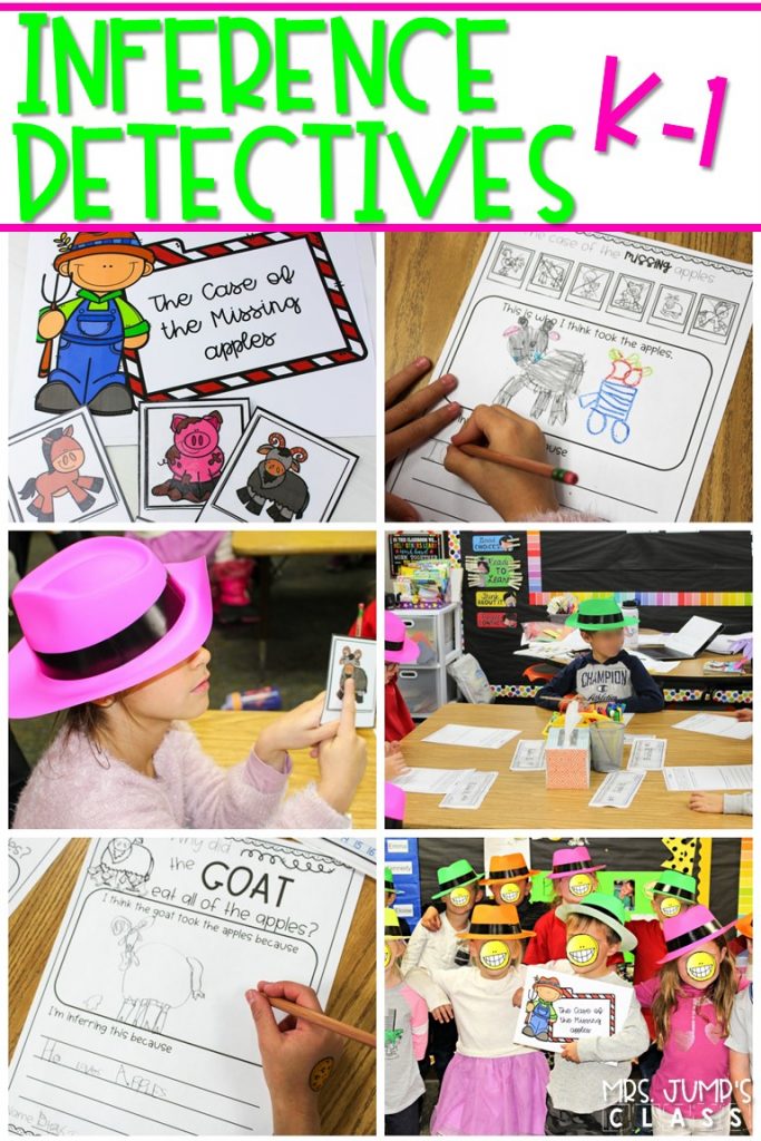 Making Inferences is fun while you lead your inference detectives through the investigation. Students use clues to rule out suspects and solve the case. #inferencedetectives #makinginferences #teachinginference