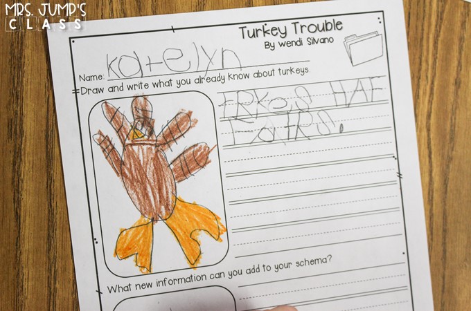 Turkey Trouble reading comprehension lesson plans. Responding to literature activities, vocabulary studies, center ideas, and fun crafts!