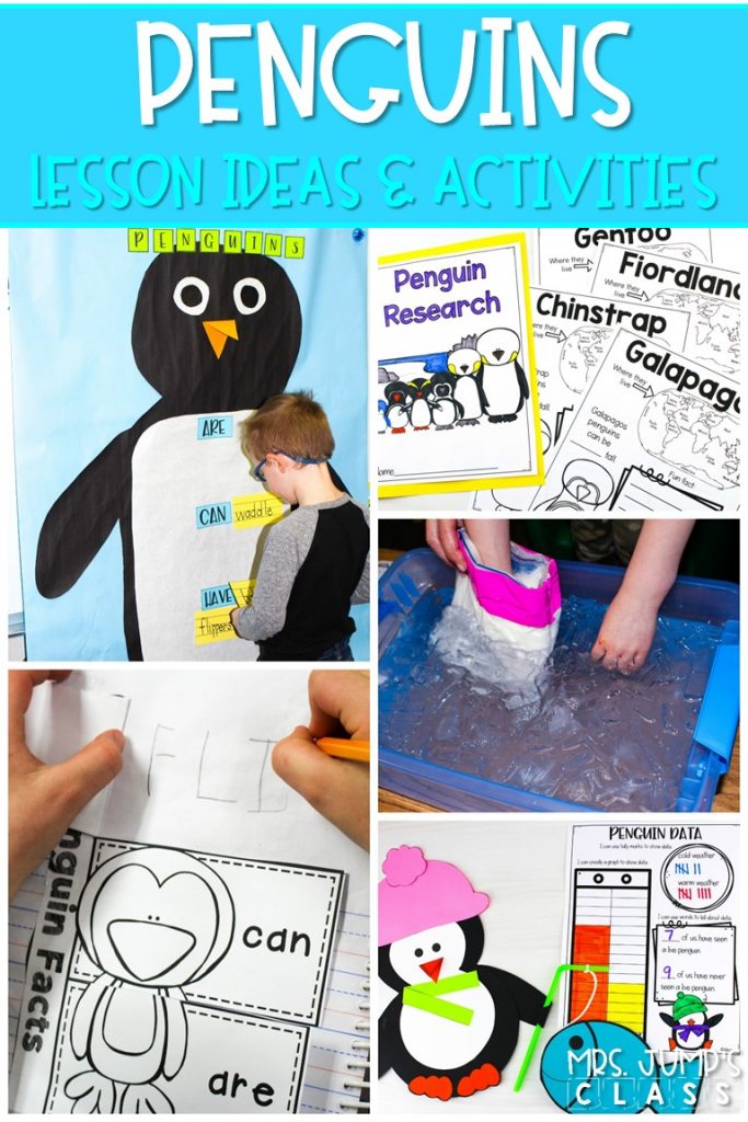 Engaging Penguin activities and videos. Students will enjoy reading and writing about penguins, doing a science experiment, and making a craft. #penguinactivities #allaboutpenguins #januaryideas