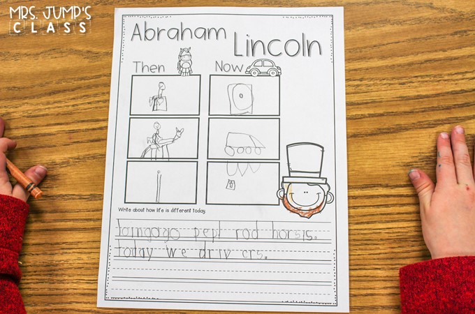 Fun President's Day activities! Nonfiction reading comprehension lesson plans for K-2. Students learn about Abraham Lincoln and George Washington.