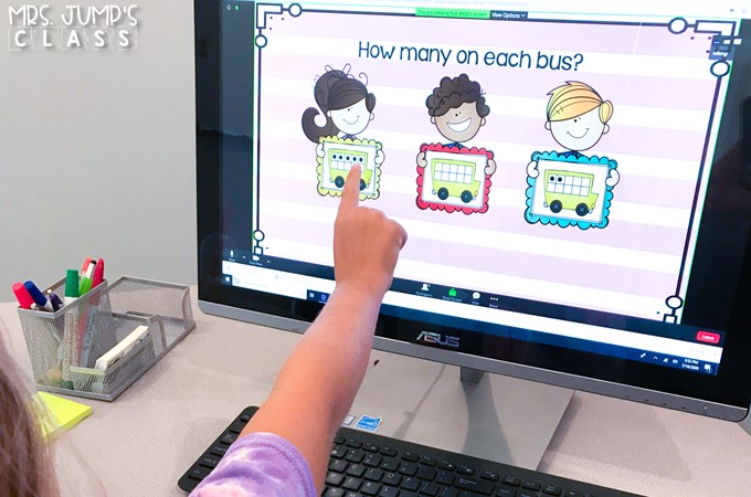 Digital morning messages are a fun way to review and practice literacy and math skills each day. Plus, they are easy to use on video conferencing platforms for virtual learning.