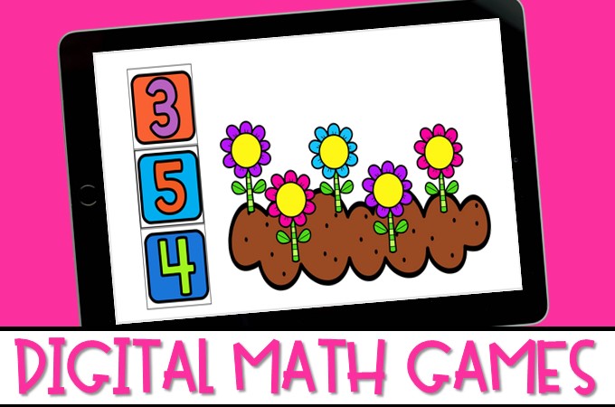 Digital math games to practice skills that meet K/1 math standards. These fun games are available in PowerPoint and Google Slides.