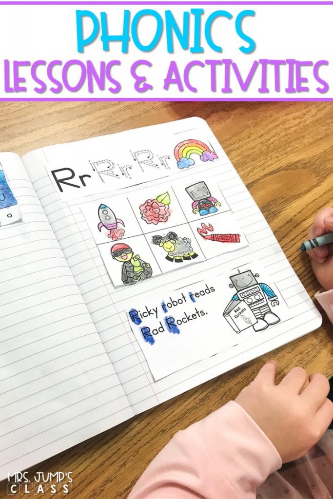 Phonics lessons for the entire year! These printable lessons and activities will make your classroom phonics instruction simple and stress-free.