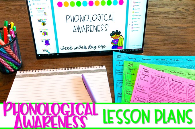 Phonological awareness lesson plans and digital slides to make daily instruction simple! A systematic way to teach students to decode and spell words.