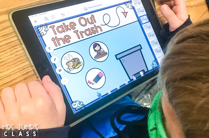 Phonological Awareness digital activities to practice rhyming, syllables, letter sounds, word concepts, onset & rime, and sounds in words.