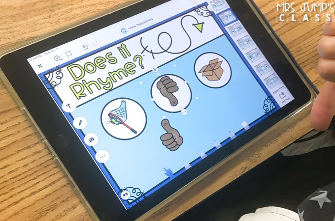 Phonological Awareness digital activities to practice rhyming, syllables, letter sounds, word concepts, onset & rime, and sounds in words.