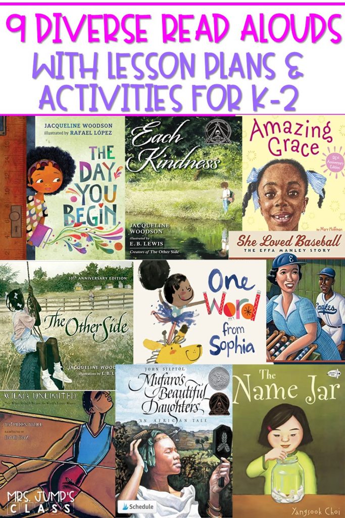 Diverse read alouds to share with your K-2 students. Reading comprehension lesson plans and daily activities, along with a craft for each book!