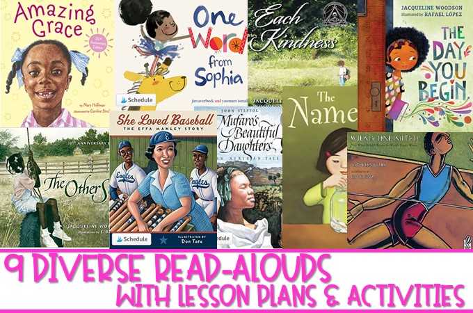 Diverse read alouds to share with your K-2 students. Reading comprehension lesson plans and daily activities, along with a craft for each book!