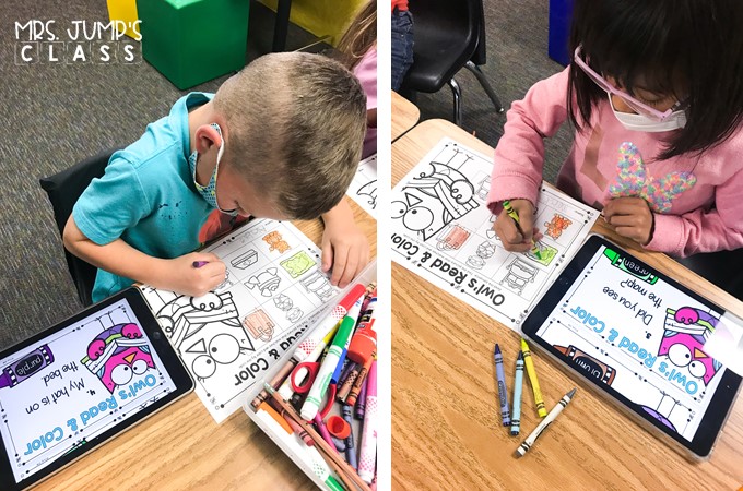 Digital literacy centers for kindergarten and 1st grade to practice ELA skills. Students practice word families, blends, rhyming, syllables, digraphs, vowel sounds, and more! 